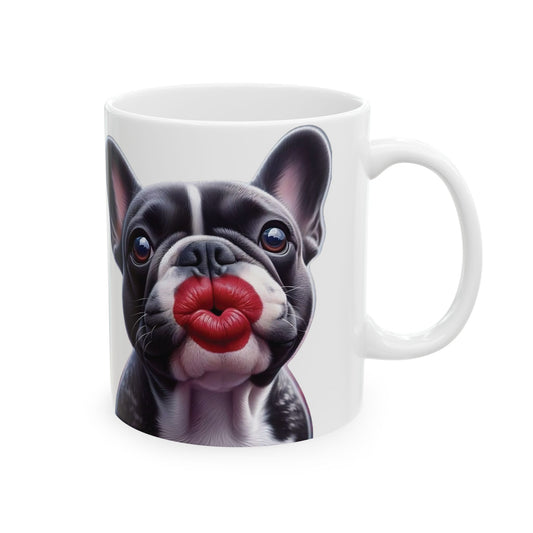 French Bulldog Blowing Kiss Mug (11oz & 15oz)