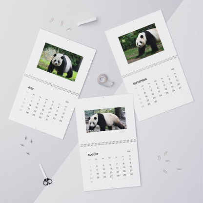 Panda Wall Calendar 2025
