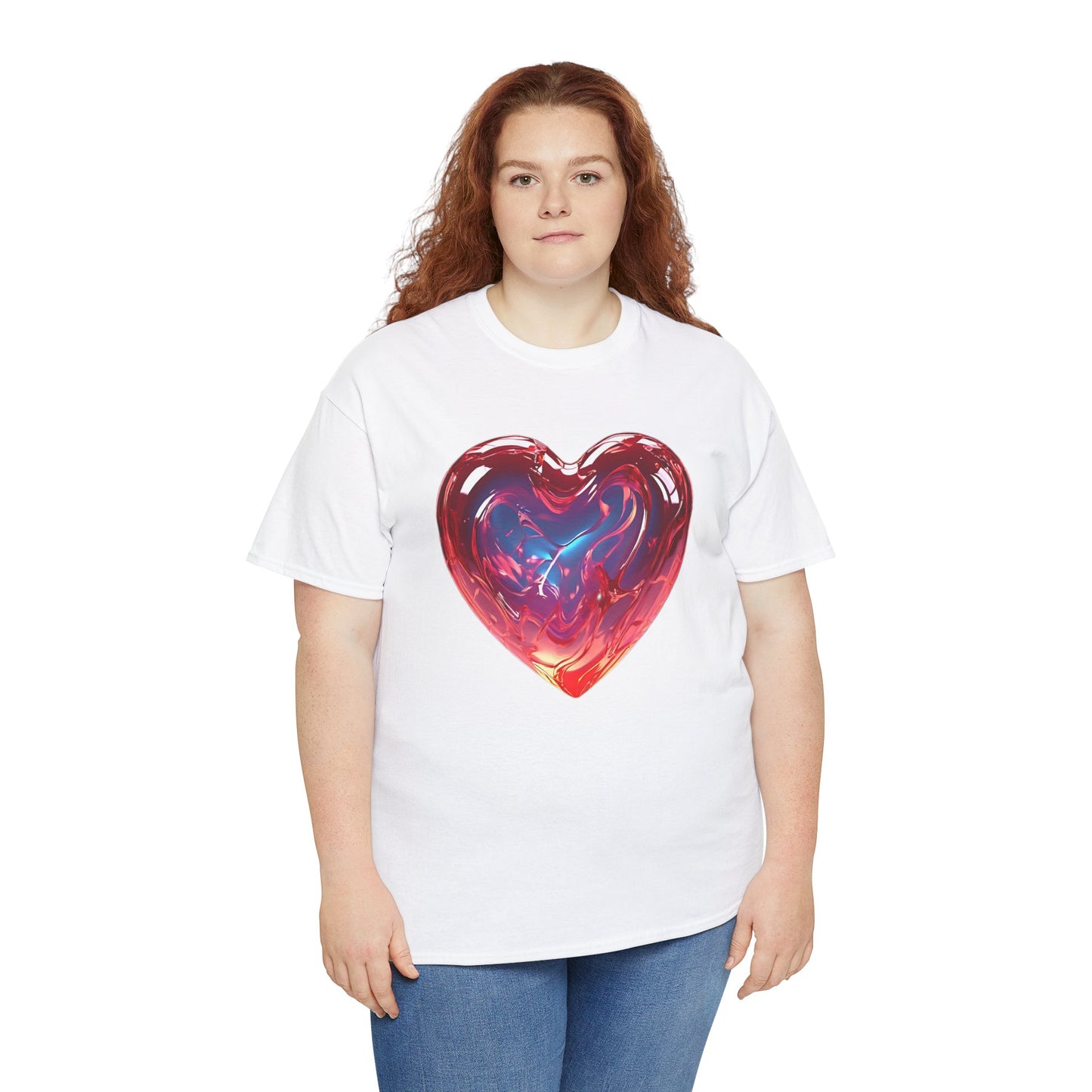 Trendy Women's Graphic Heart Tee