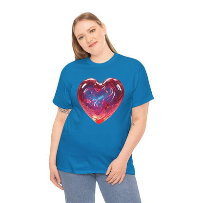 Trendy Women's Graphic Heart Tee