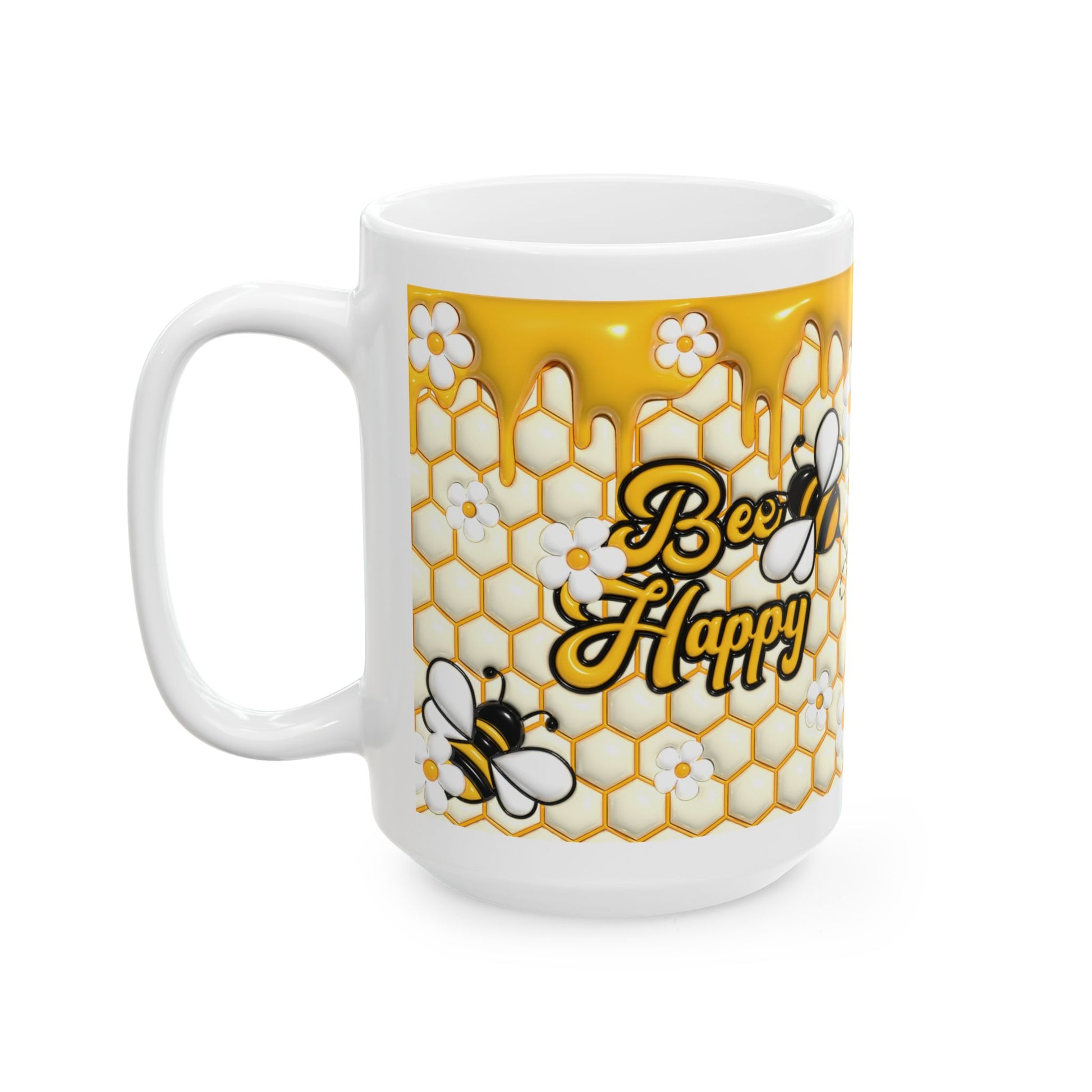 "Honeybee" Ceramic Mug (11oz, 15oz)