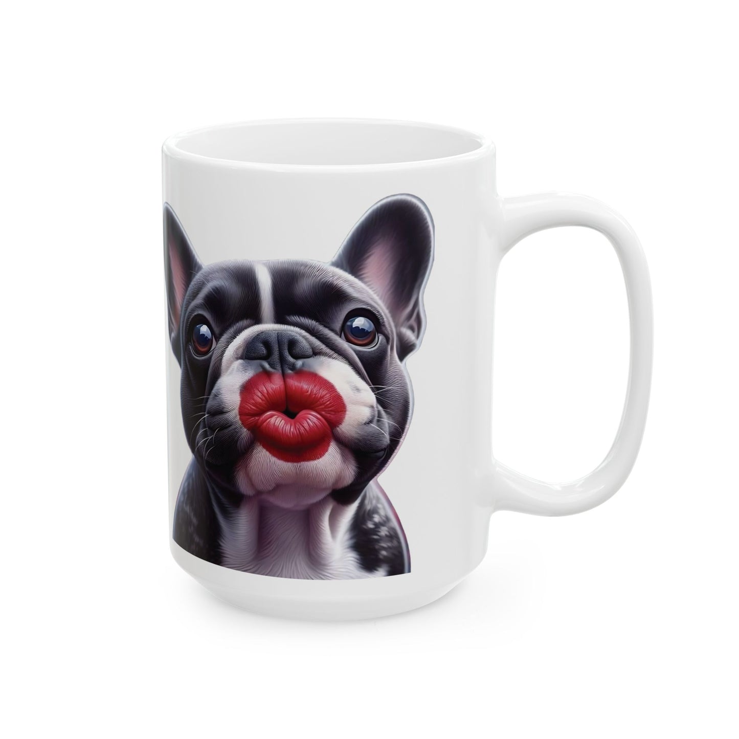 French Bulldog Blowing Kiss Mug (11oz & 15oz)
