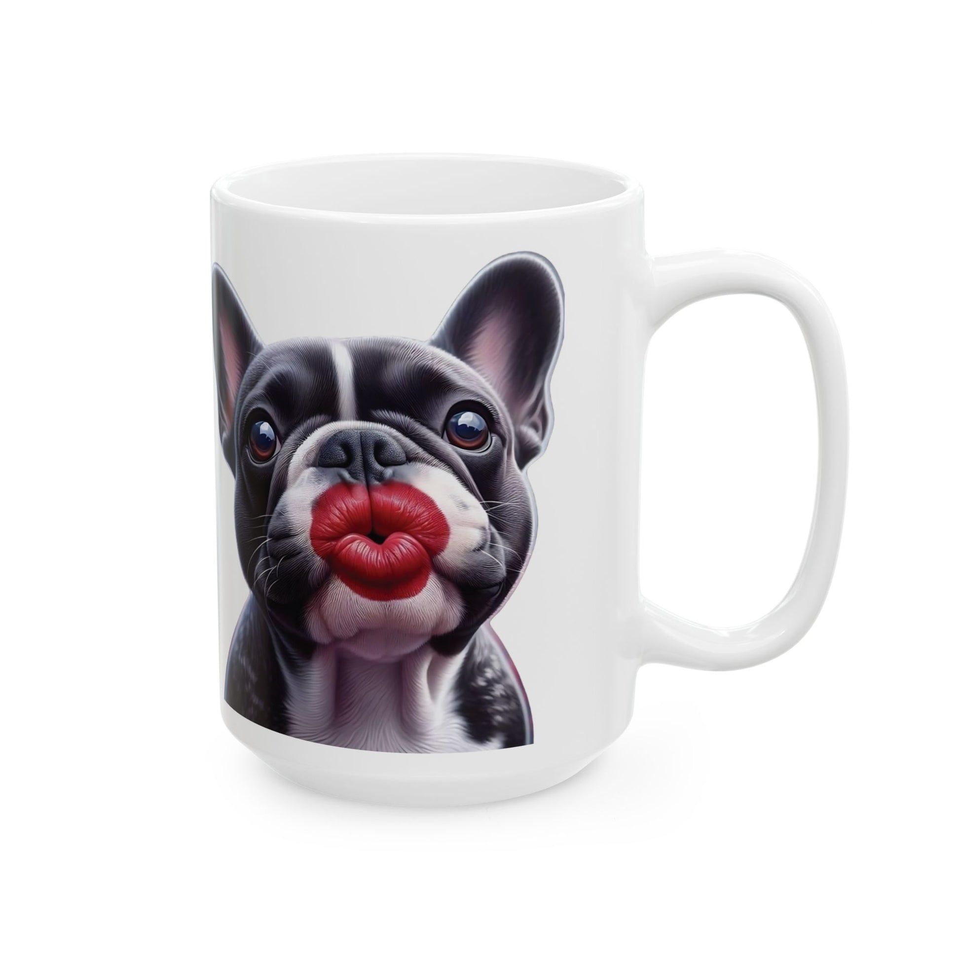 French Bulldog Blowing Kiss Mug (11oz & 15oz)