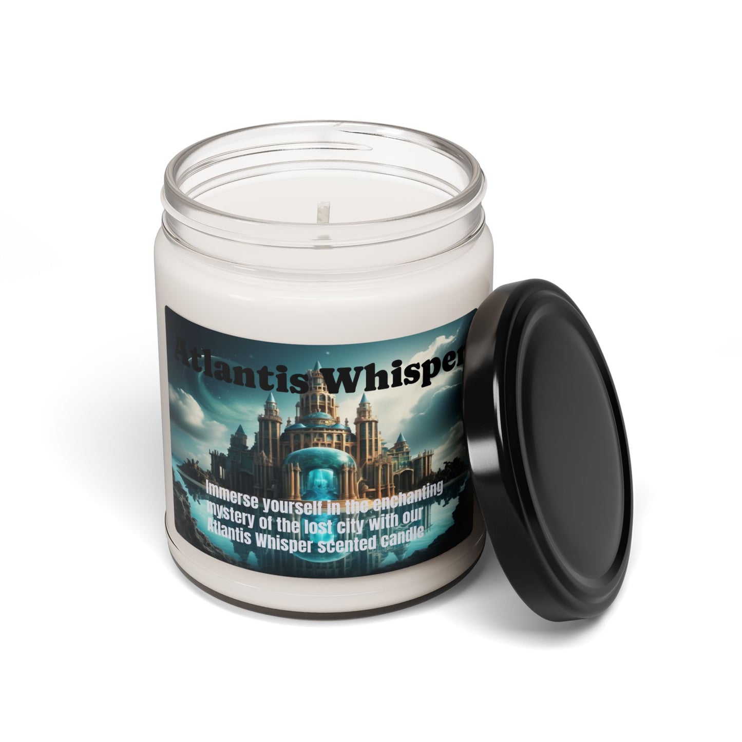 Atlantis Whisper - Scented Soy Wax Candle, 9oz