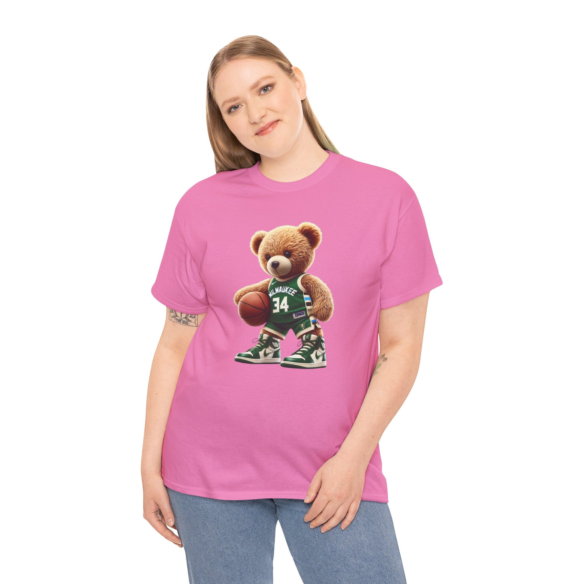Milwaukee Bucks Teddy Bear Unisex Tee - Express Delivery available