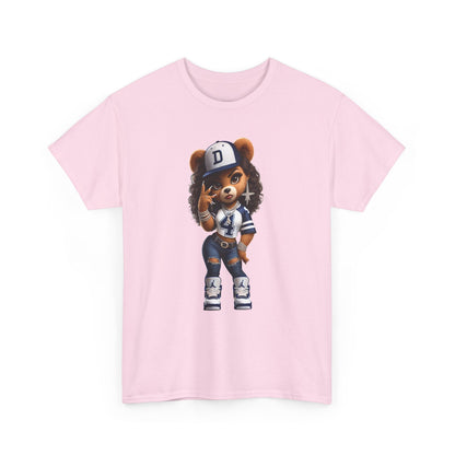 Urban Ms. Teddy Bear Tee Dallas Cowboys | Trendy Streetwear Graphic Shirt