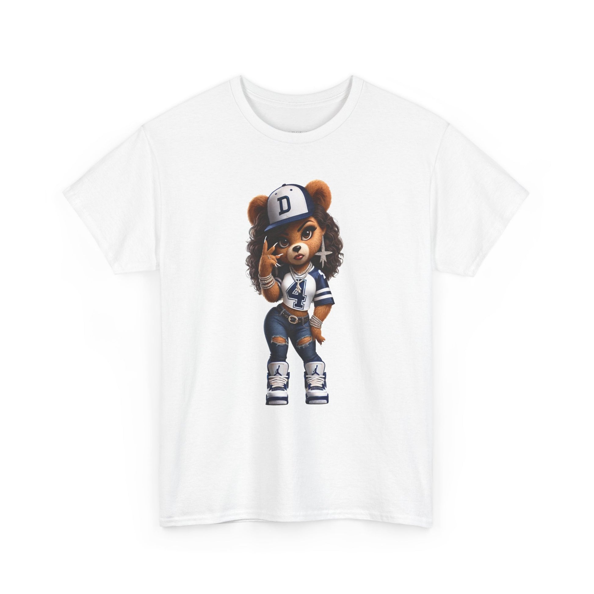 Urban Ms. Teddy Bear Tee Dallas Cowboys | Trendy Streetwear Graphic Shirt