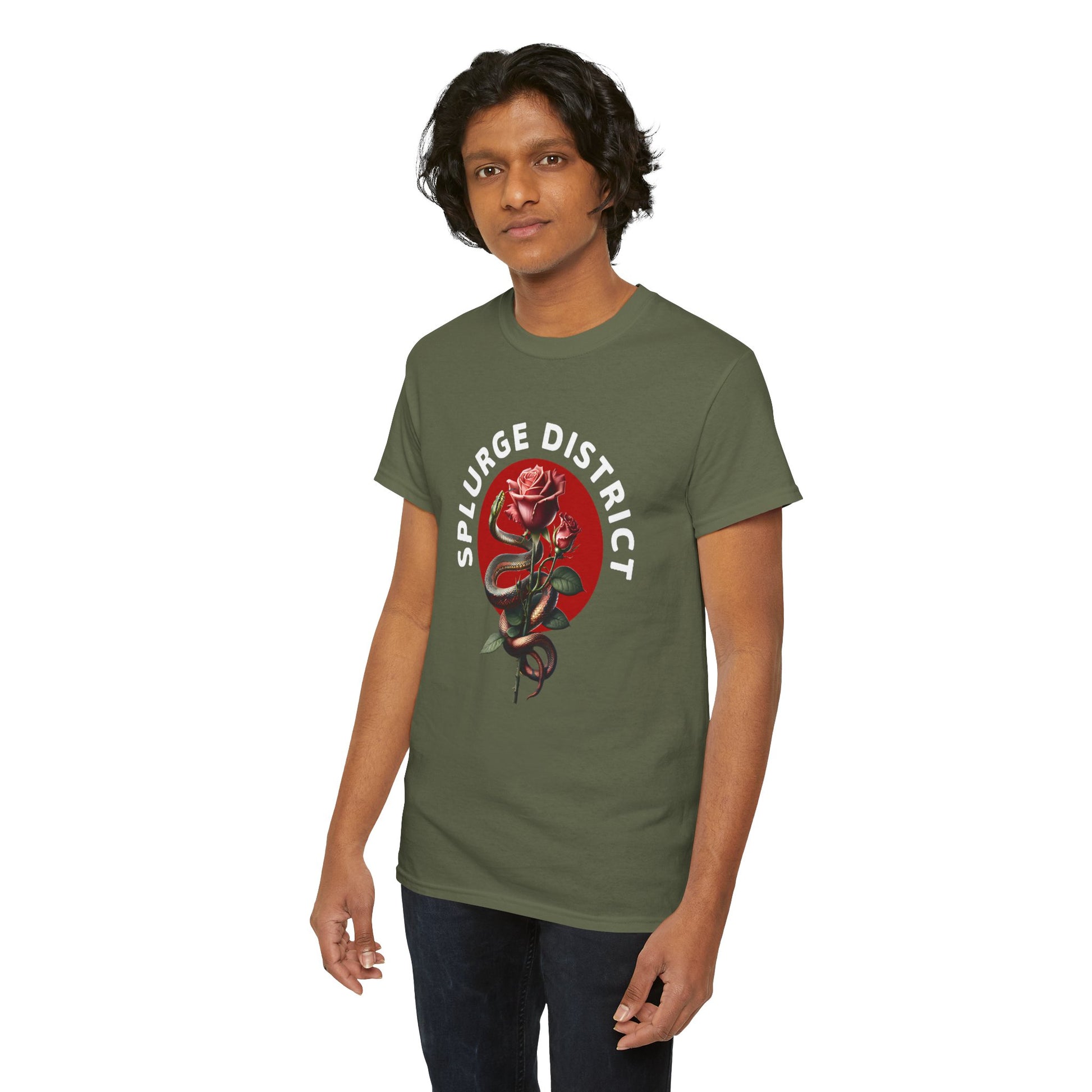 Splurge District Graphic Tee - with Rose Design