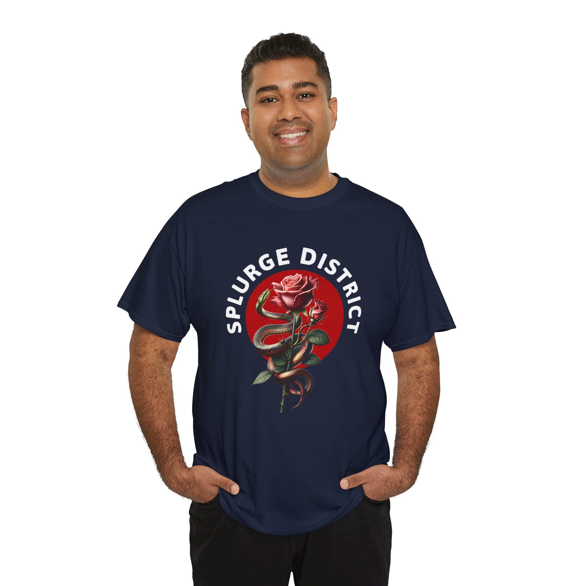 Splurge District Graphic Tee - with Rose Design