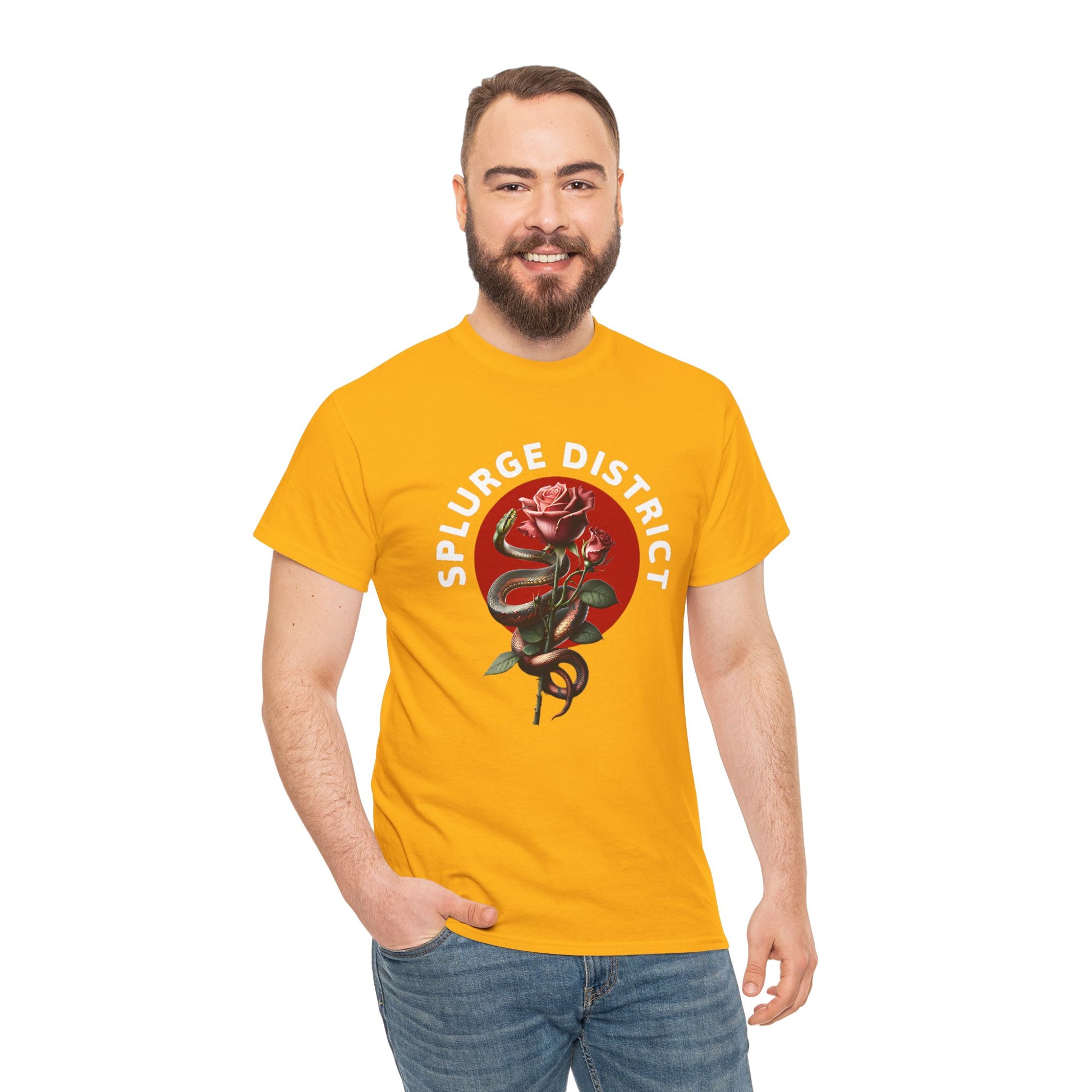 Splurge District Graphic Tee - with Rose Design