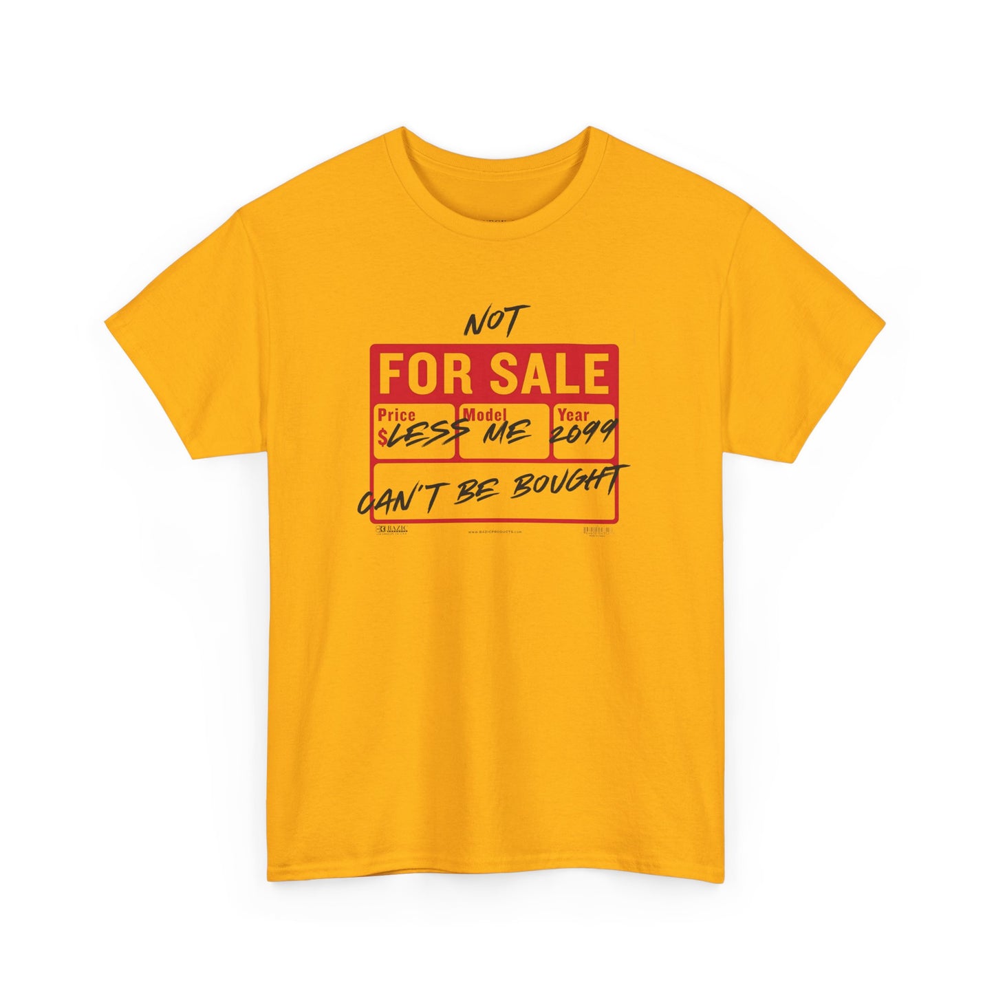 Funny Graphic Tee - ‘Not For Sale’ 2025 Edition Unisex Heavy Cotton Tee