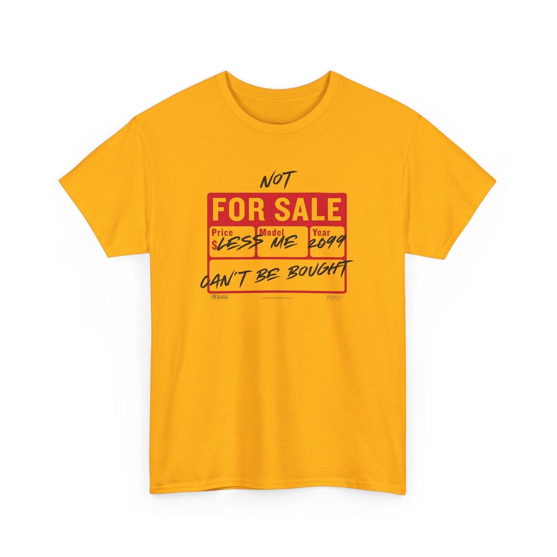 Funny Graphic Tee - ‘Not For Sale’ 2025 Edition Unisex Heavy Cotton Tee