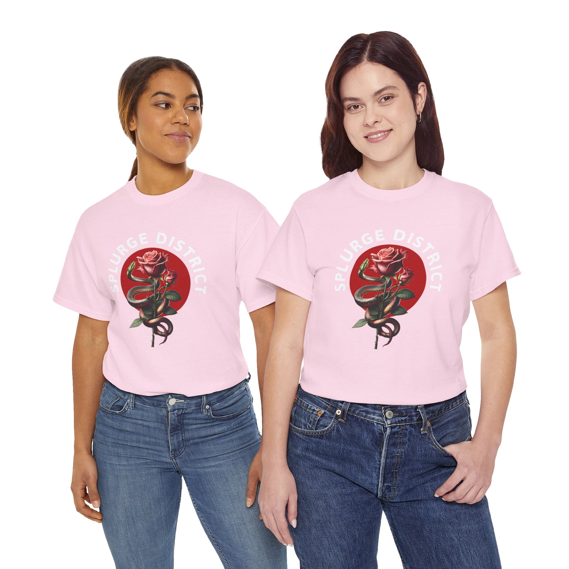 Splurge District Graphic Tee - with Rose Design