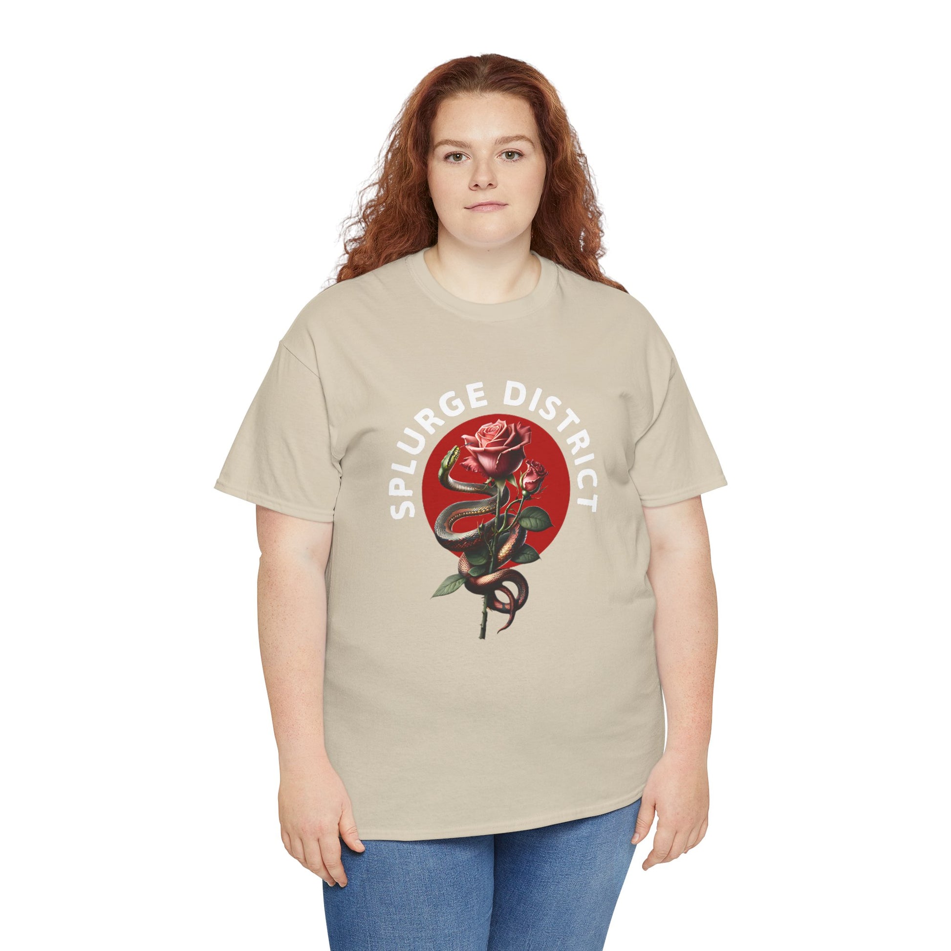 Splurge District Graphic Tee - with Rose Design