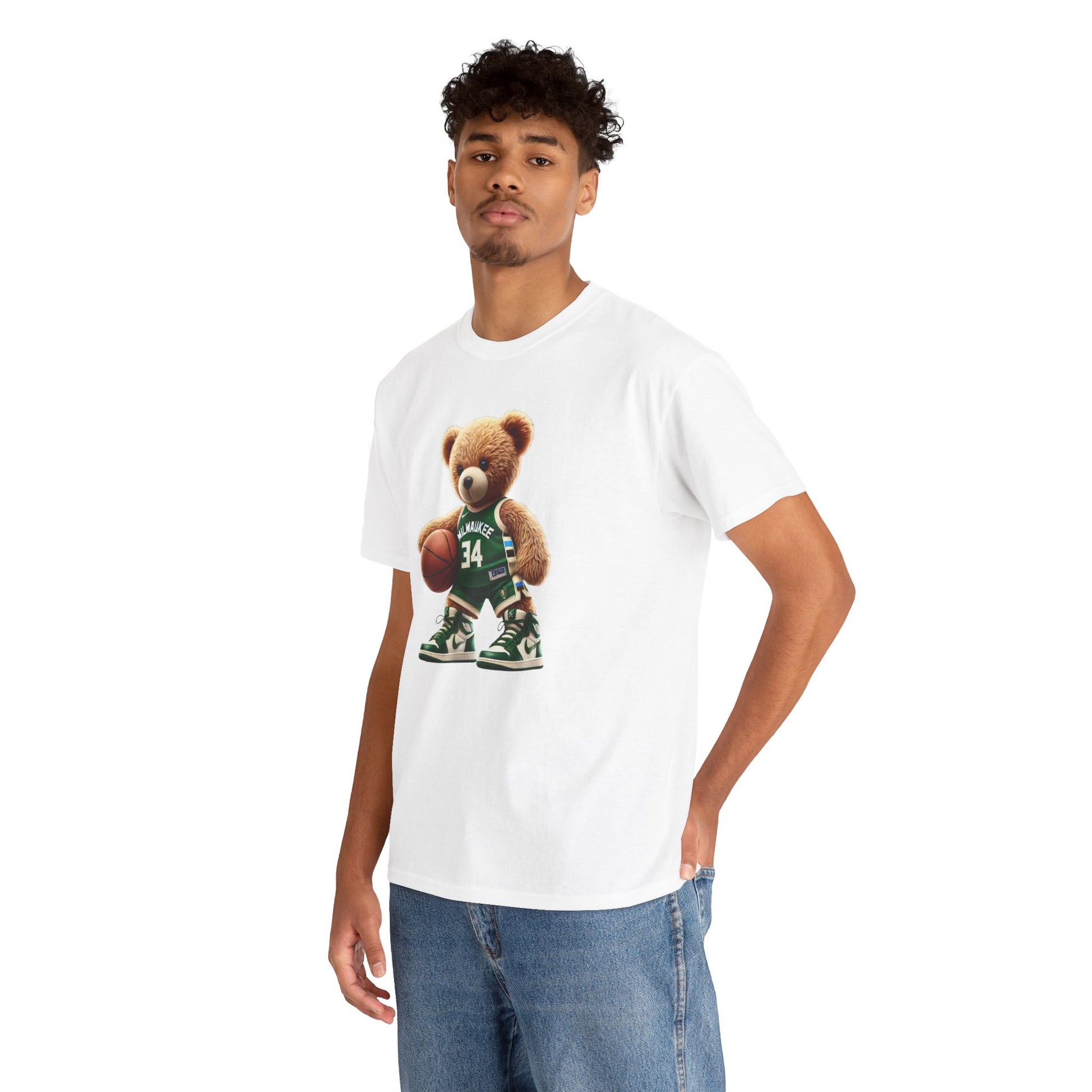 Milwaukee Bucks Teddy Bear Unisex Tee - Express Delivery available
