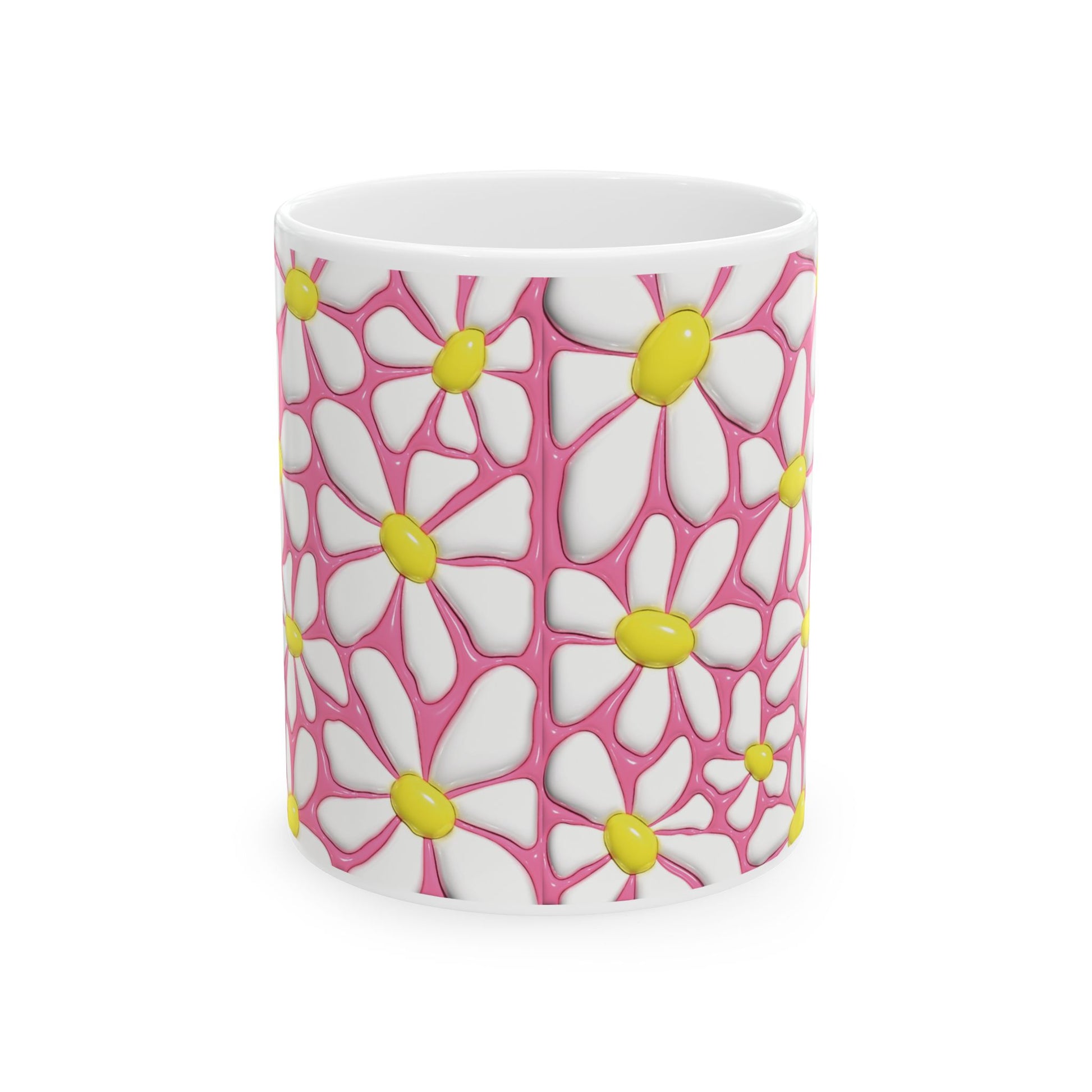 "Cheerful Daisy" Ceramic Mug (11oz, 15oz)