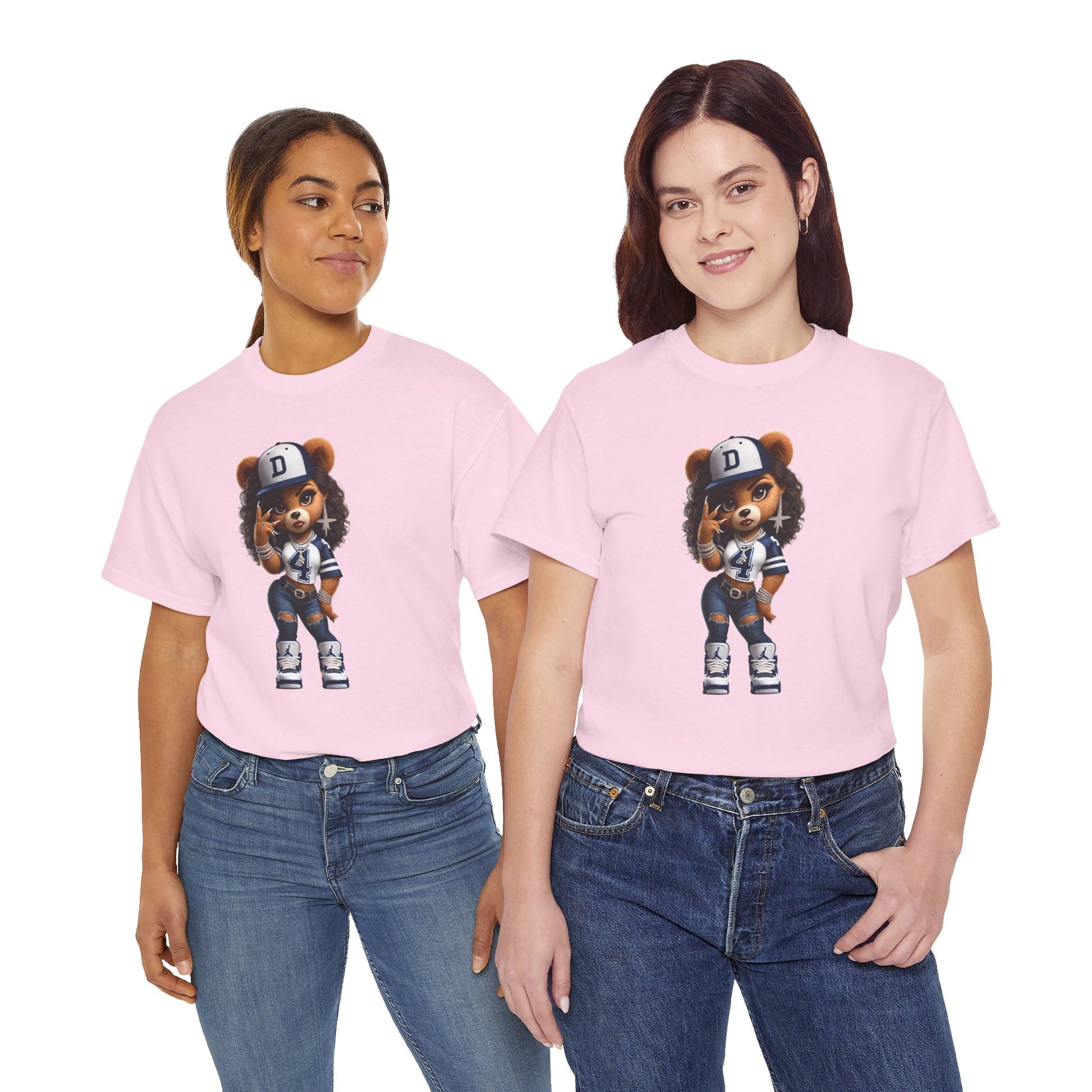 Urban Ms. Teddy Bear Tee Dallas Cowboys | Trendy Streetwear Graphic Shirt