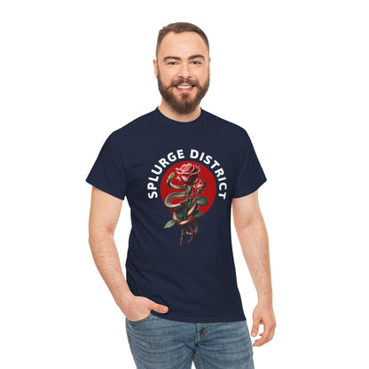 Splurge District Graphic Tee - with Rose Design