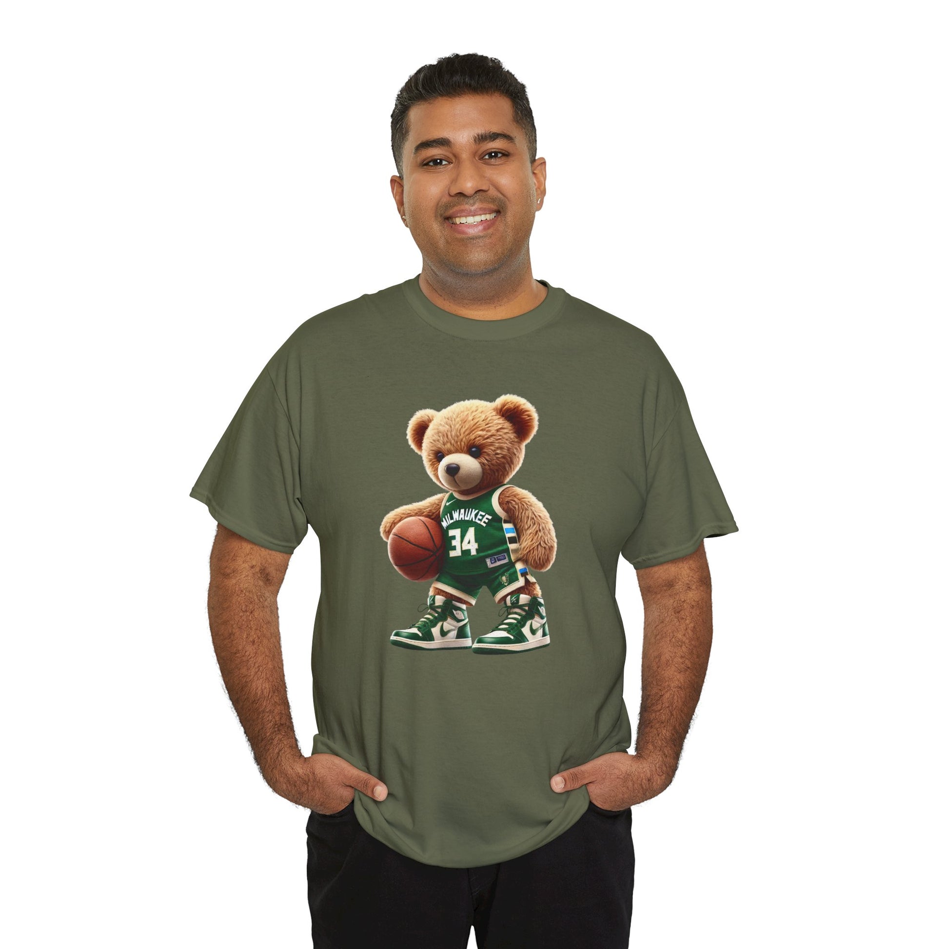 Milwaukee Bucks Teddy Bear Unisex Tee - Express Delivery available