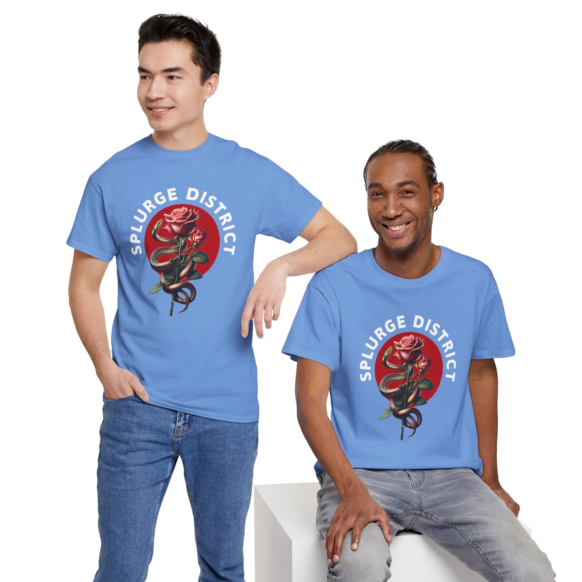 Splurge District Graphic Tee - with Rose Design