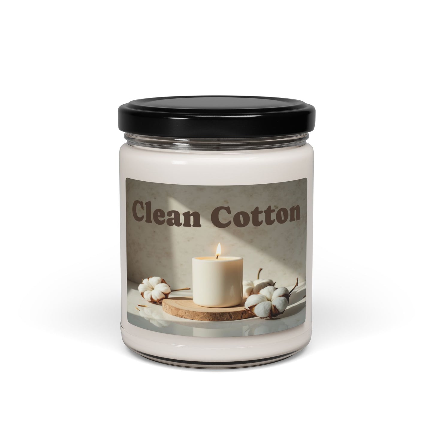 Clean Cotton - Scented Soy Wax Candle, 9oz