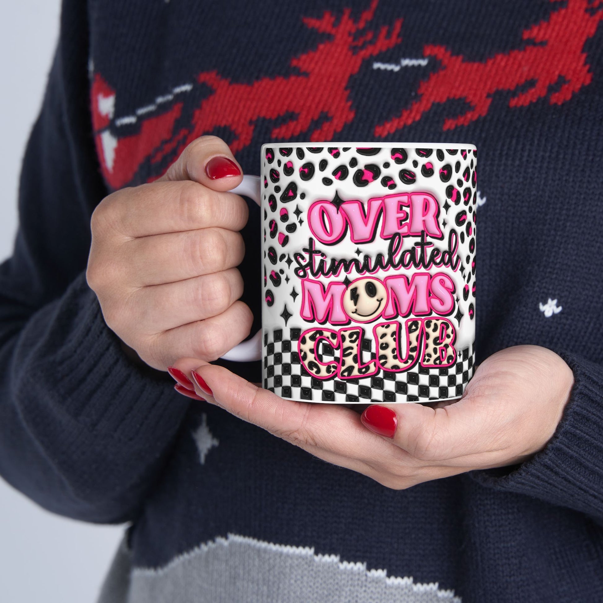 "Overstimulated Moms Club" Ceramic Mug (11oz, 15oz)