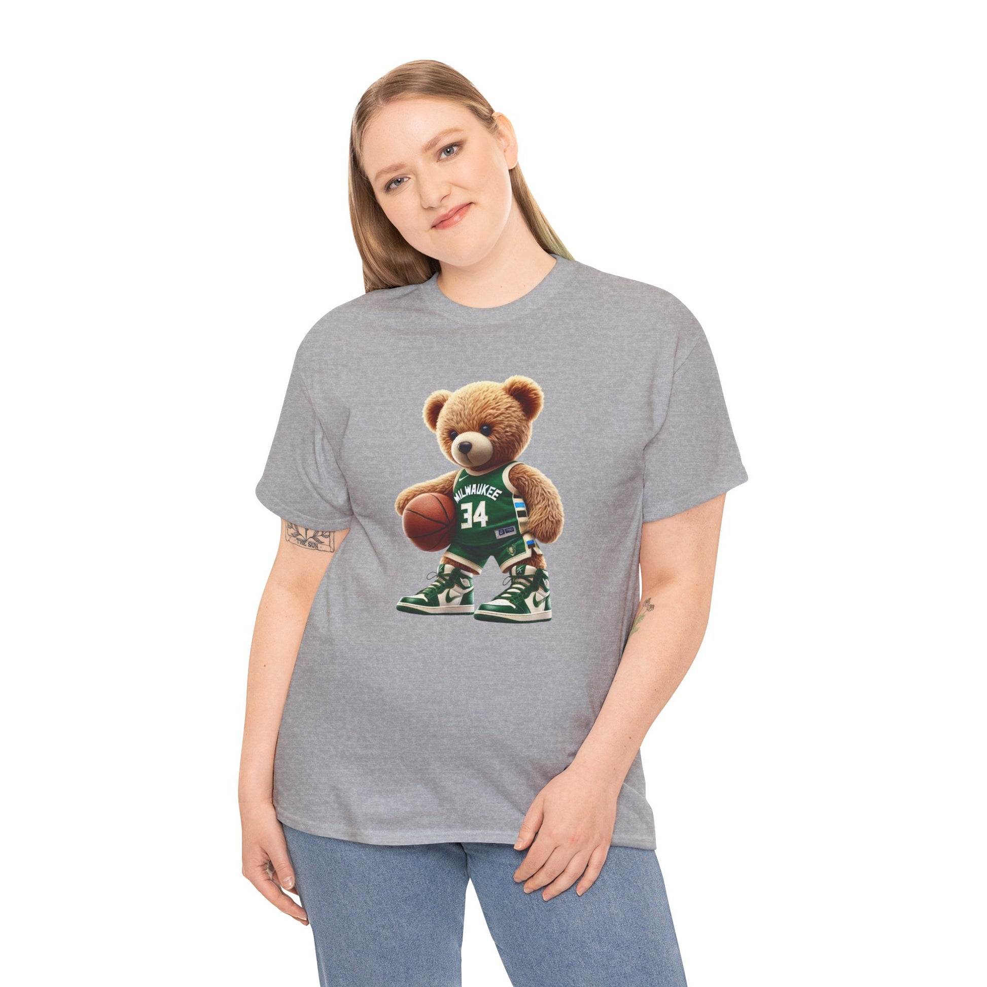 Milwaukee Bucks Teddy Bear Unisex Tee - Express Delivery available