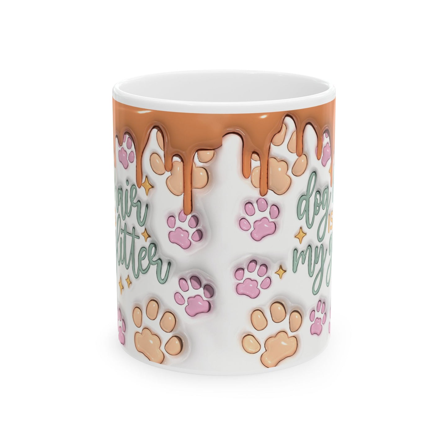 "Dog Hair Is My Glitter" Ceramic Mug (11oz, 15oz)