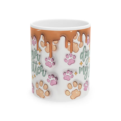 "Dog Hair Is My Glitter" Ceramic Mug (11oz, 15oz)
