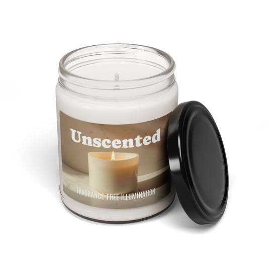 Unscented Soy Wax Candle, 9oz