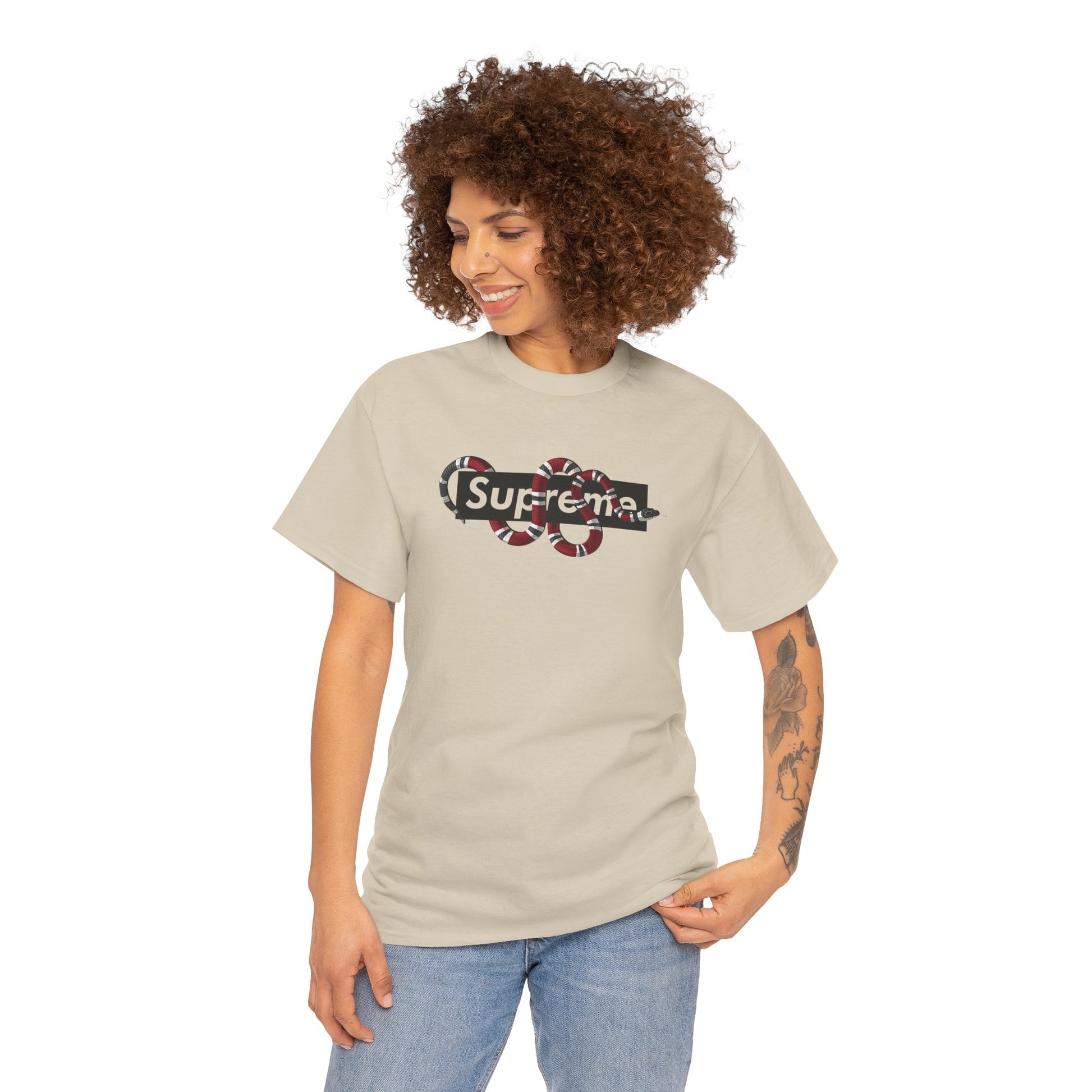 Urban Graphic Design Tee 'Supreme Snake'