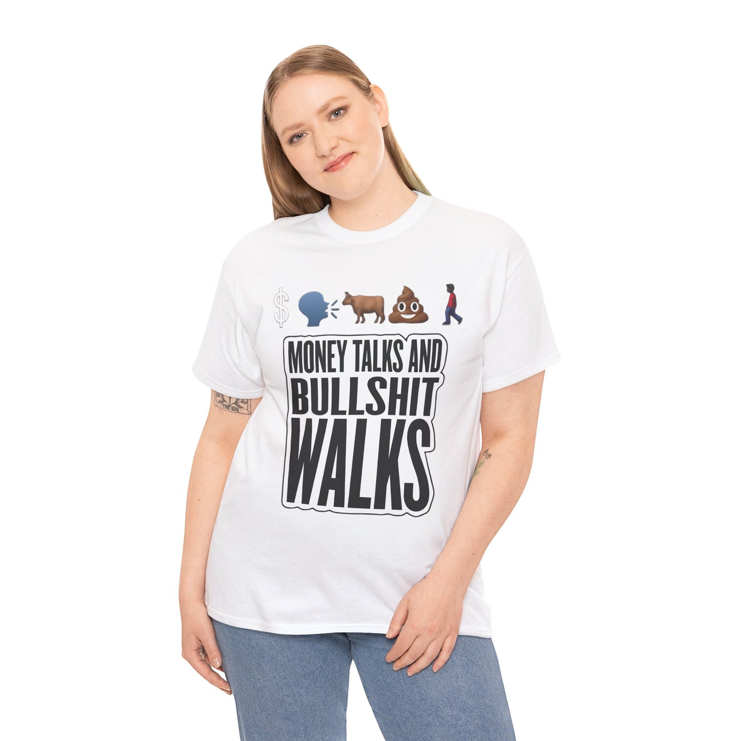 Funny Graphic Tee – "Money Talks and Bull---- Walks" | Bold & Sarcastic Statement Shirt