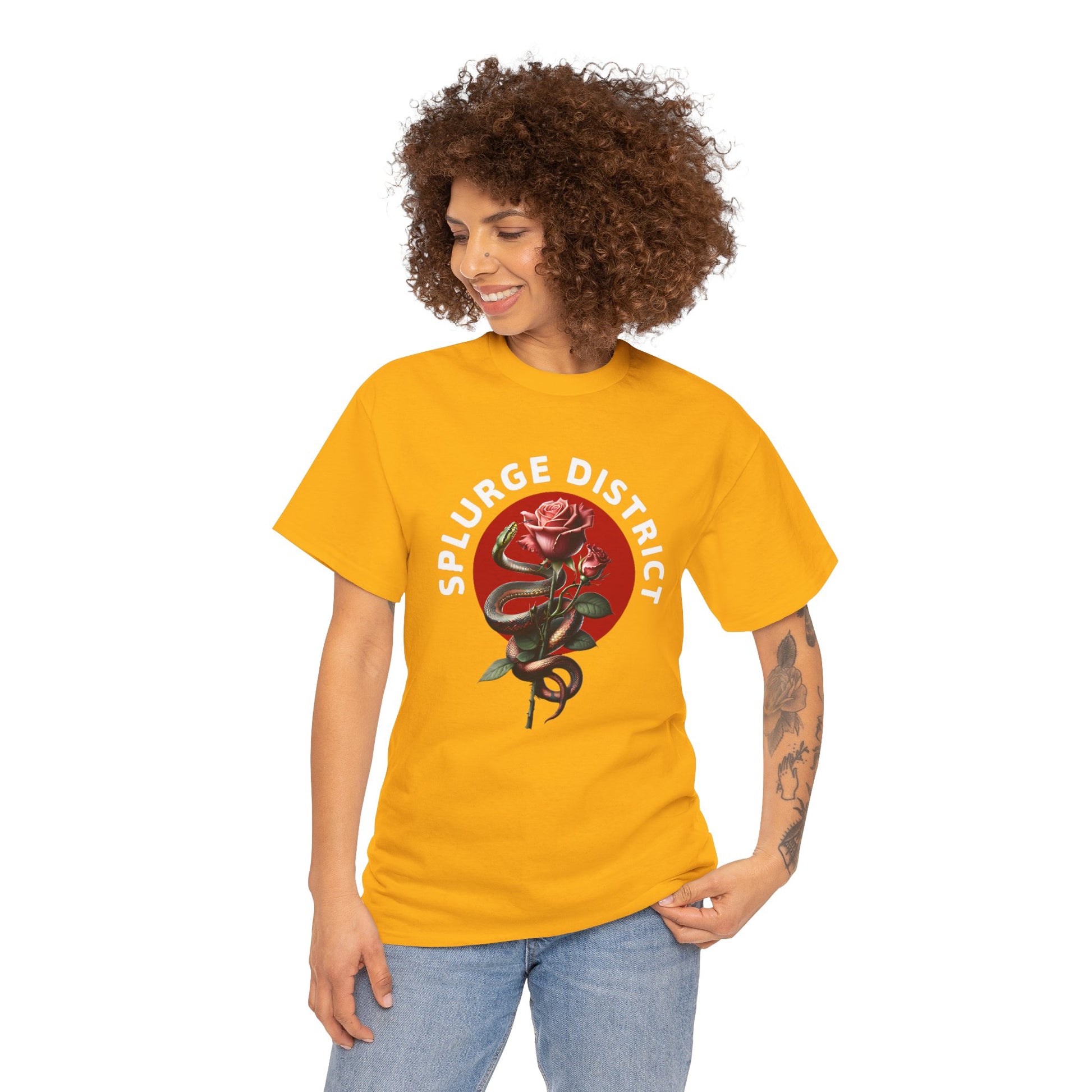 Splurge District Graphic Tee - with Rose Design