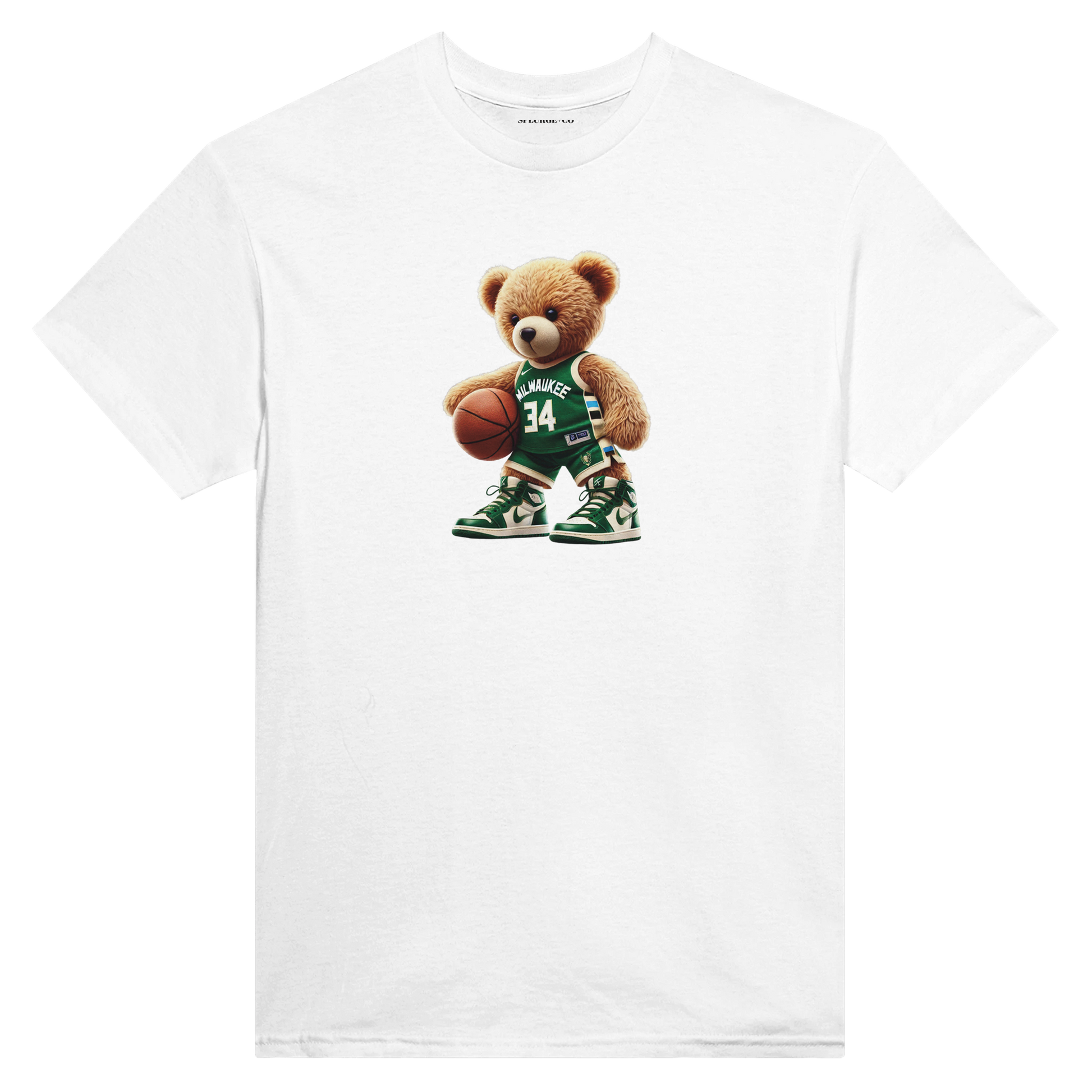 Urban Teddy Tee – Milwaukee Bucks Inspired Cotton T-Shirt for Men & Women