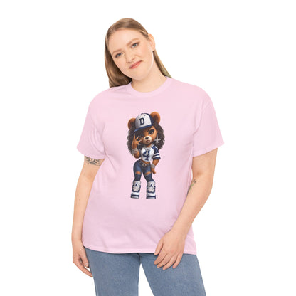 Urban Ms. Teddy Bear Tee Dallas Cowboys | Trendy Streetwear Graphic Shirt