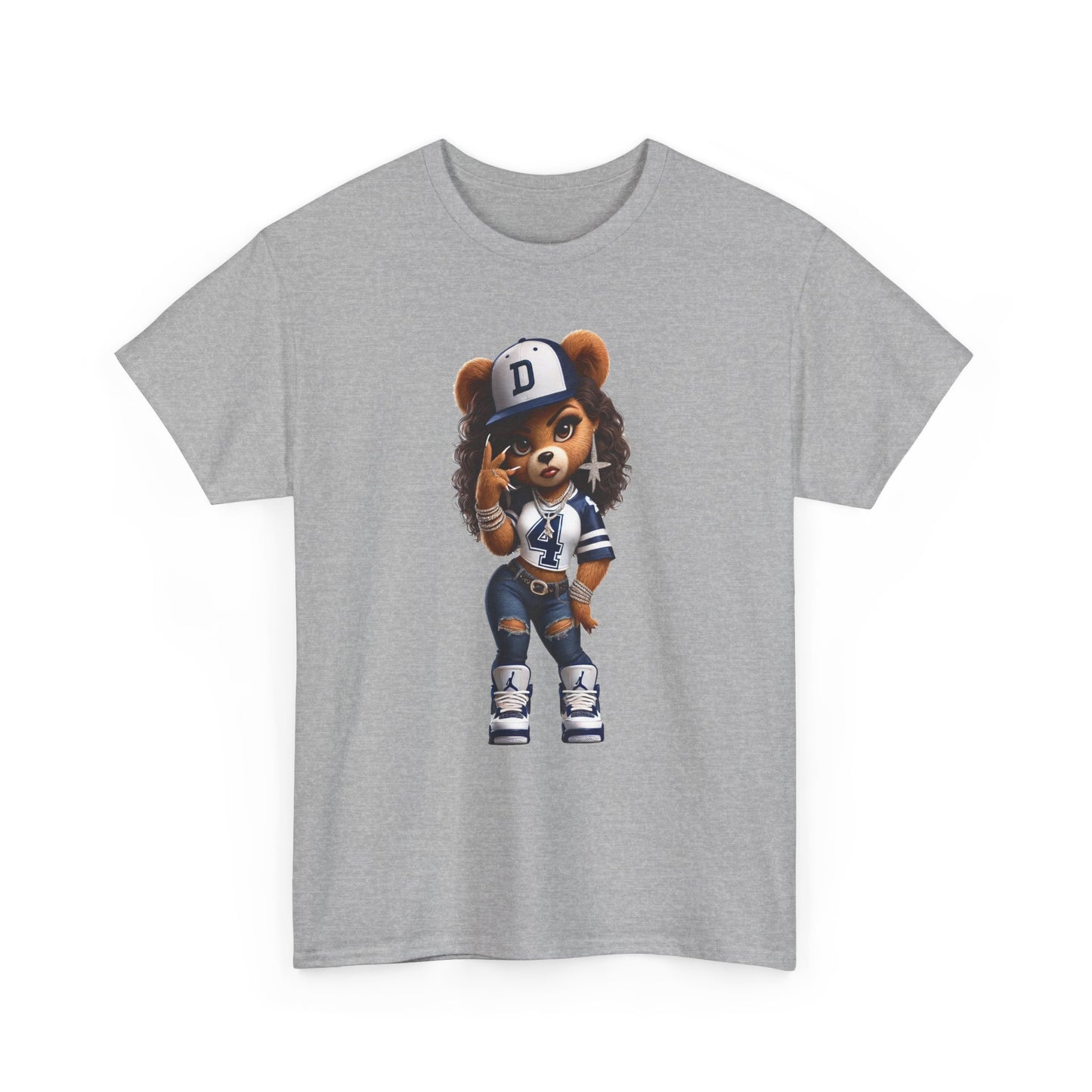 Urban Ms. Teddy Bear Tee Dallas Cowboys | Trendy Streetwear Graphic Shirt