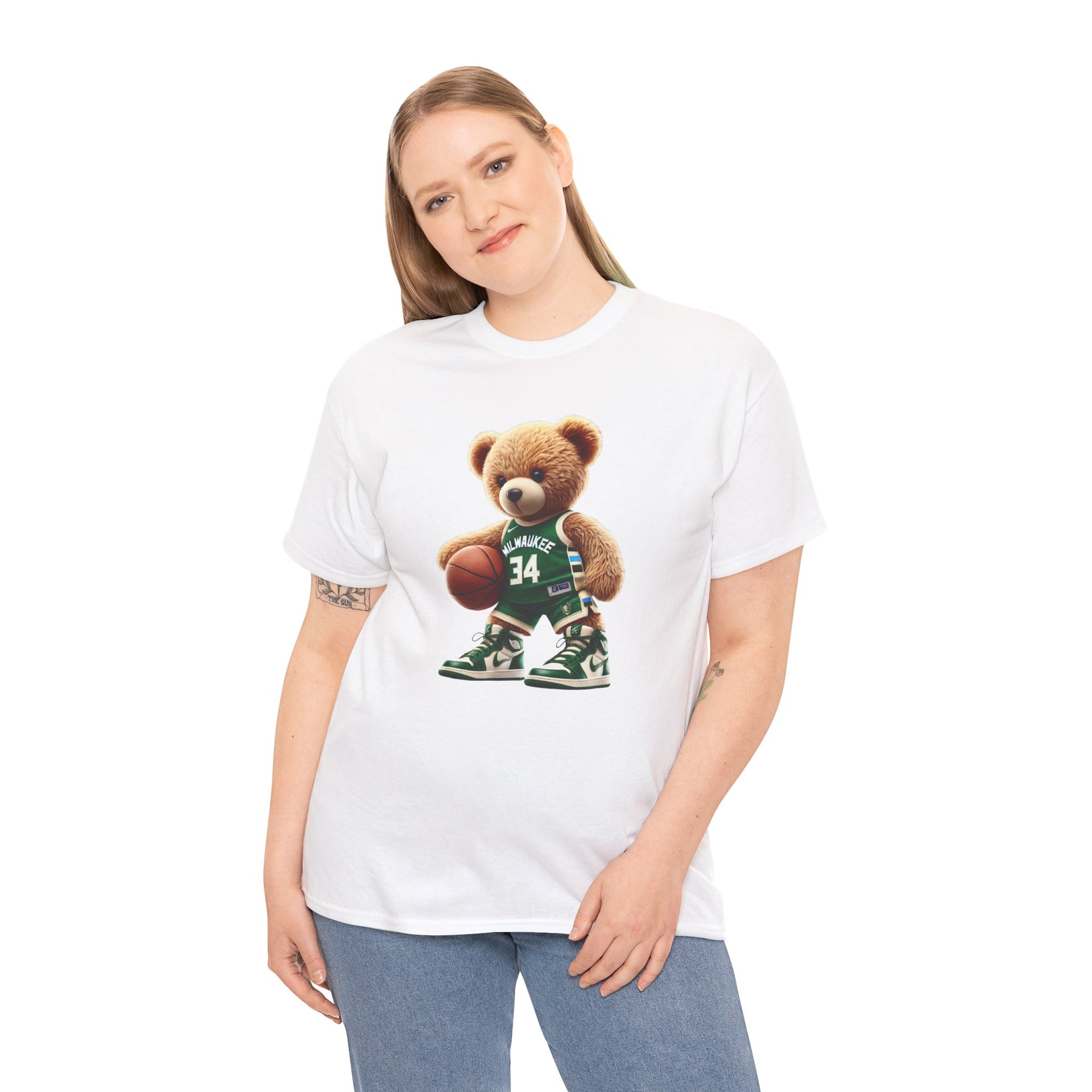 Milwaukee Bucks Teddy Bear Unisex Tee - Express Delivery available