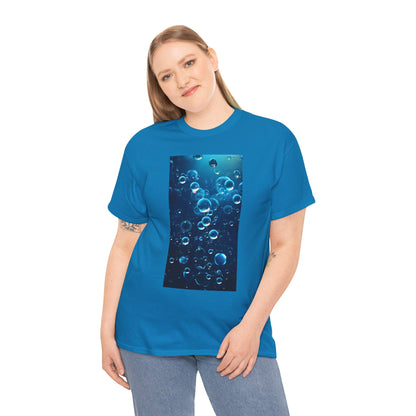 Trendy Women's Graphic "Ocean Bubbles" Tee