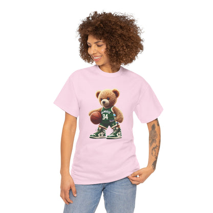 Milwaukee Bucks Teddy Bear Unisex Tee - Express Delivery available