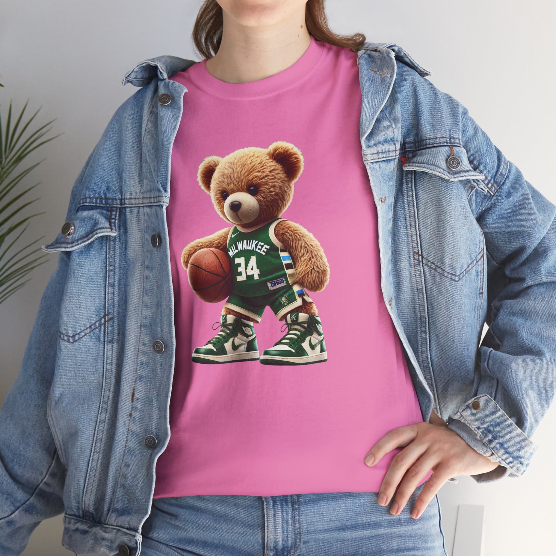 Milwaukee Bucks Teddy Bear Unisex Tee - Express Delivery available