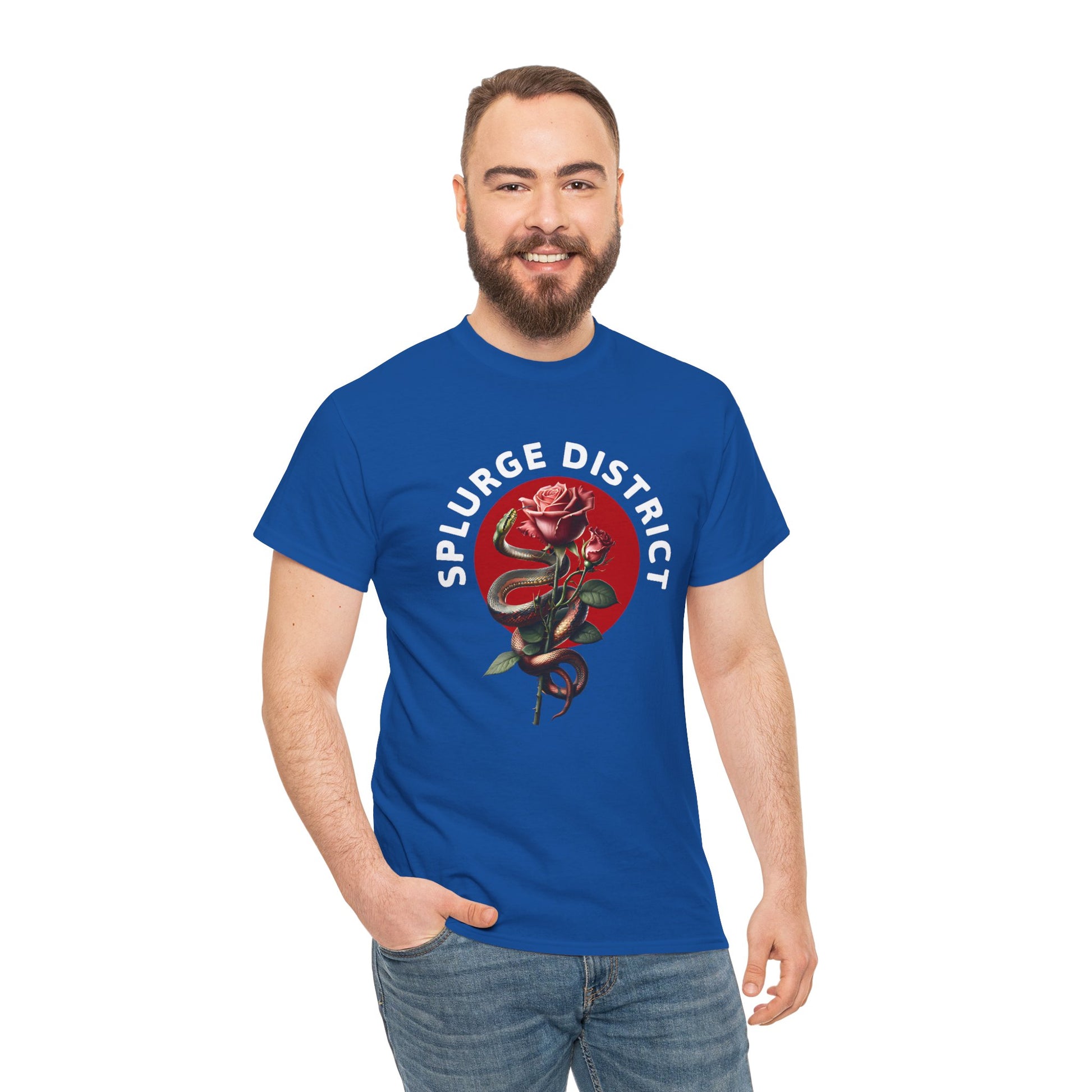 Splurge District Graphic Tee - with Rose Design