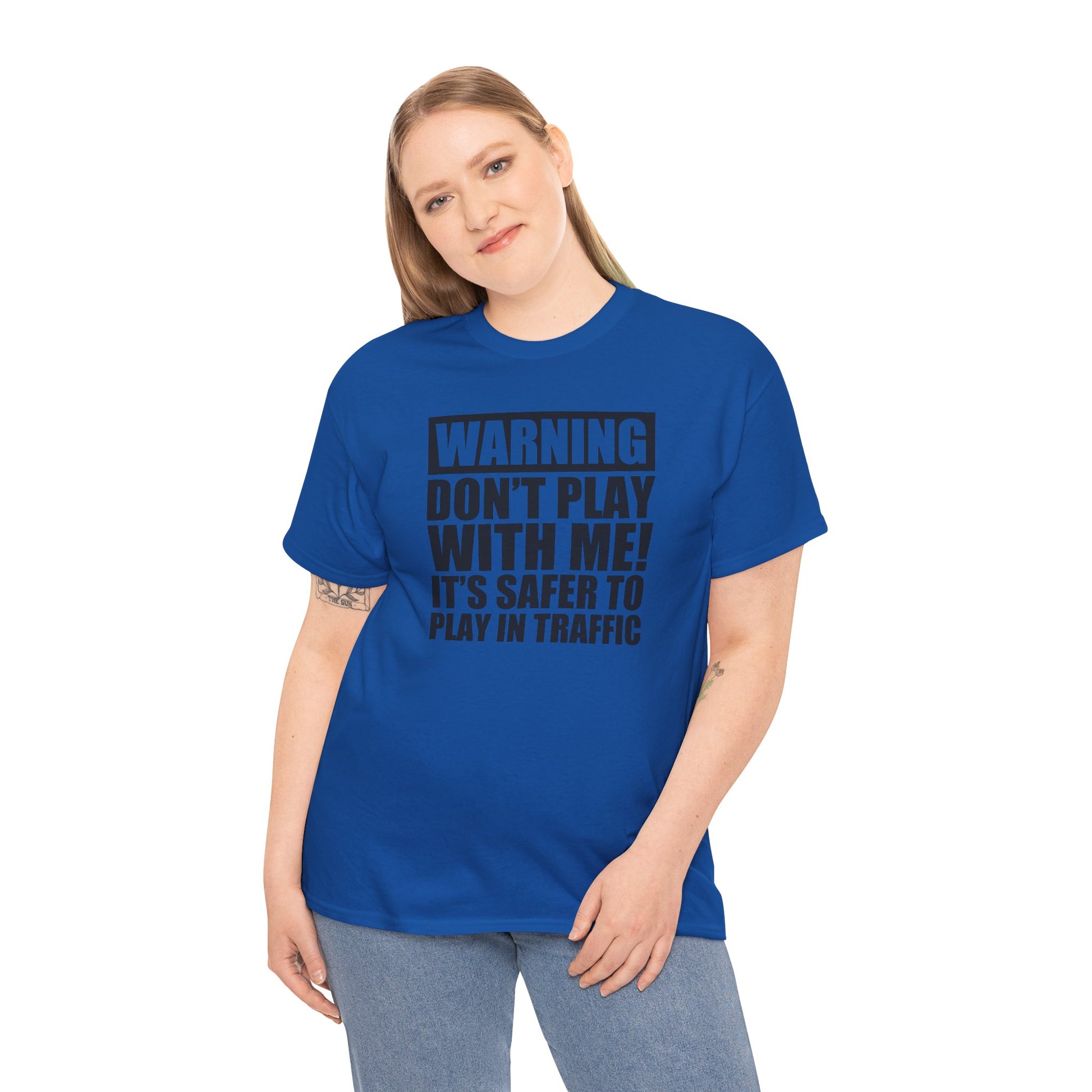 Funny Warning Graphic Tee - 'Don't Play with Me!'
