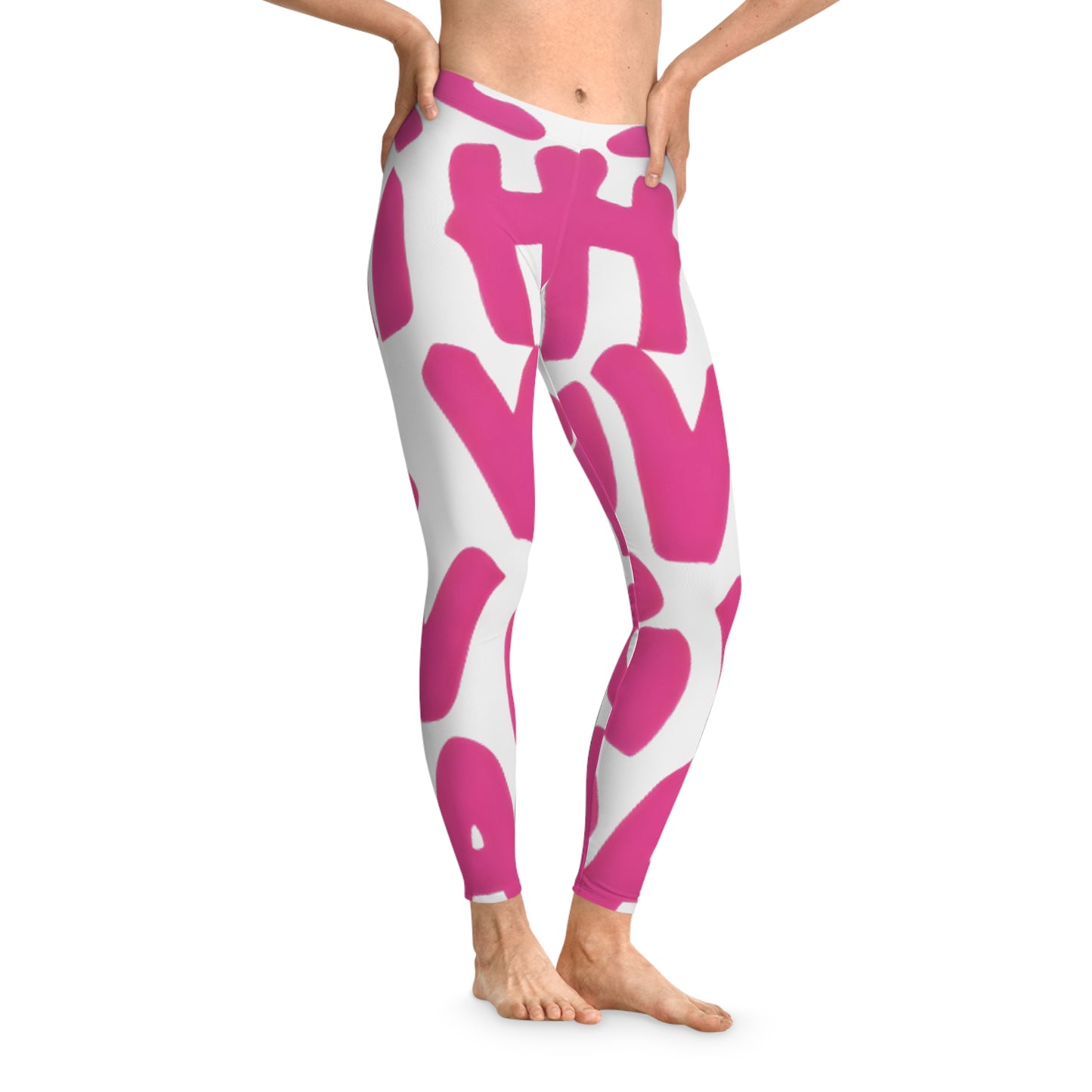 Pink Graffiti Luxe Leggings - Street Art Designer-Inspired