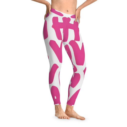 Pink Graffiti Luxe Leggings - Street Art Designer-Inspired