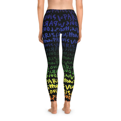 Graffiti Luxe Rainbow Print – Streetwear-Inspired All-Over Graphic Tee