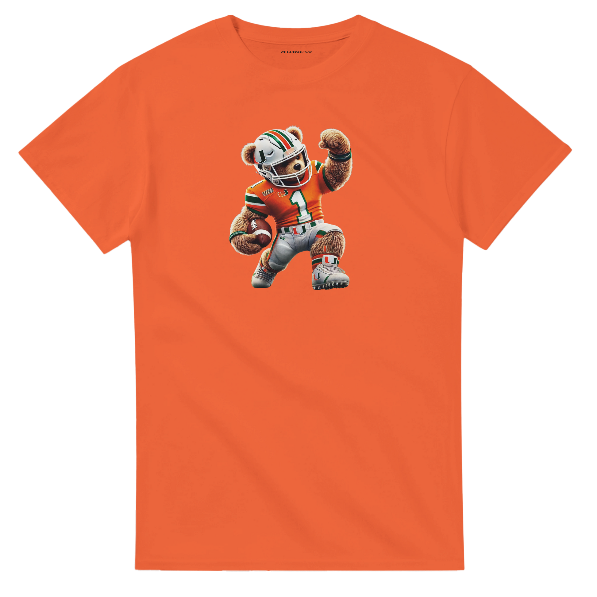 Urban Teddy Tee – Miami Hurricanes Inspired Cotton T-Shirt for Men & Women