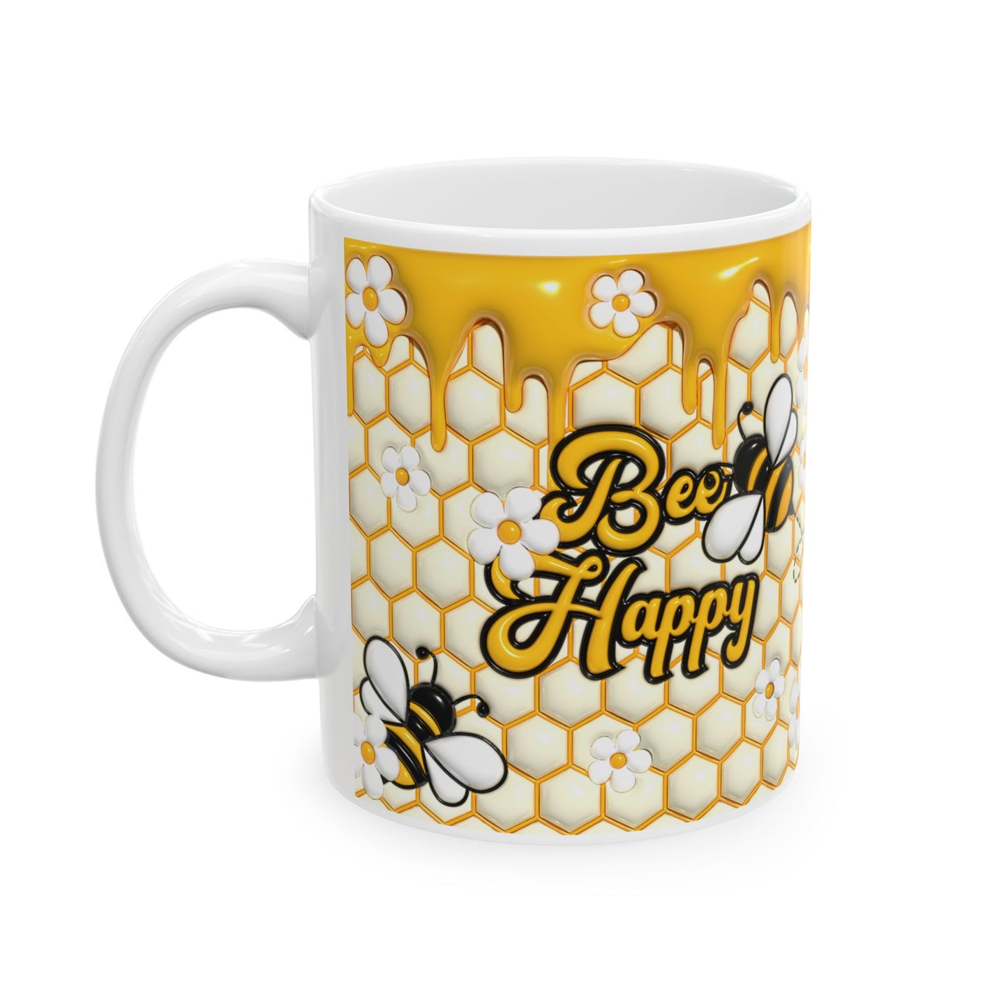 "Honeybee" Ceramic Mug (11oz, 15oz)