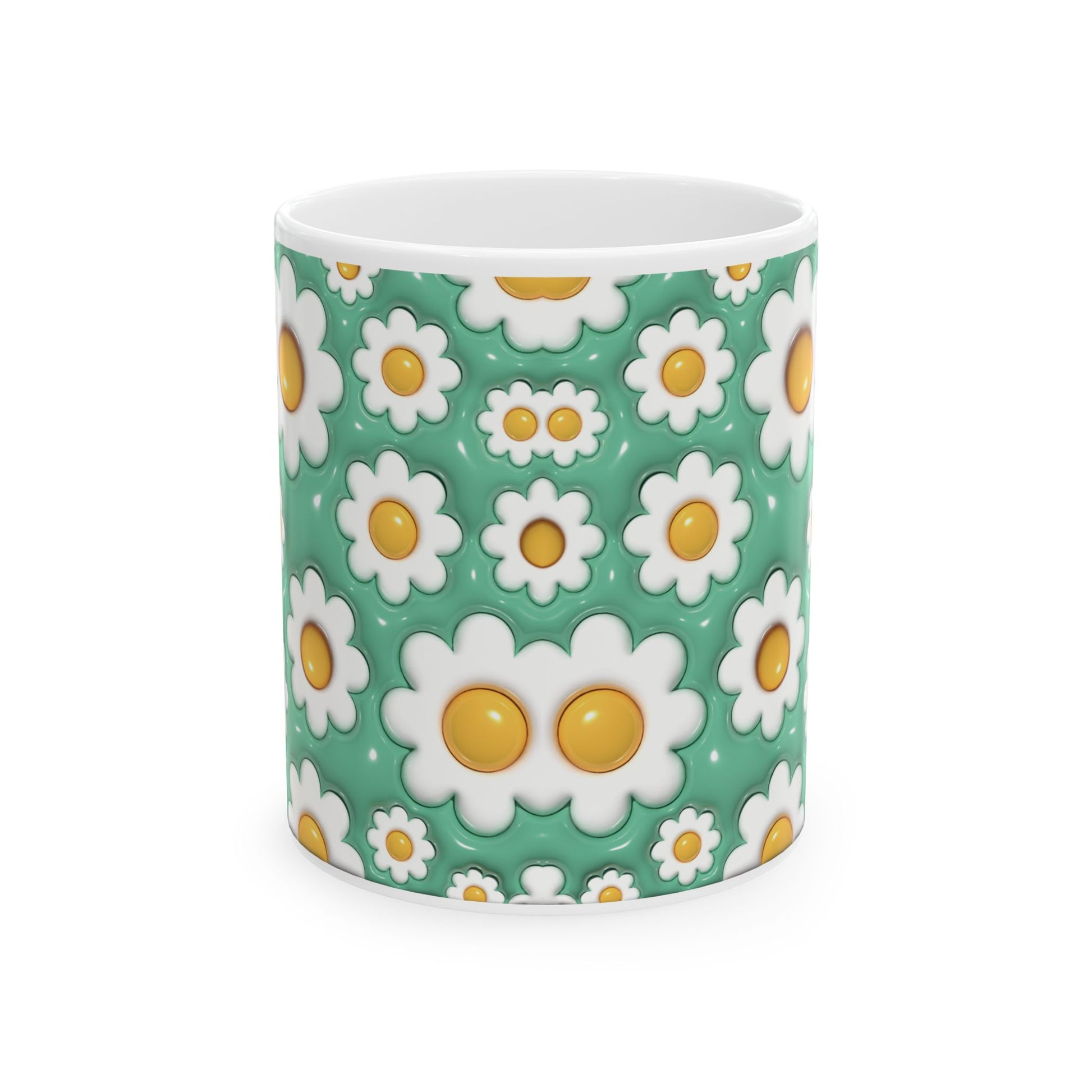 "Whimsical Daisy" Ceramic Mug (11oz, 15oz)