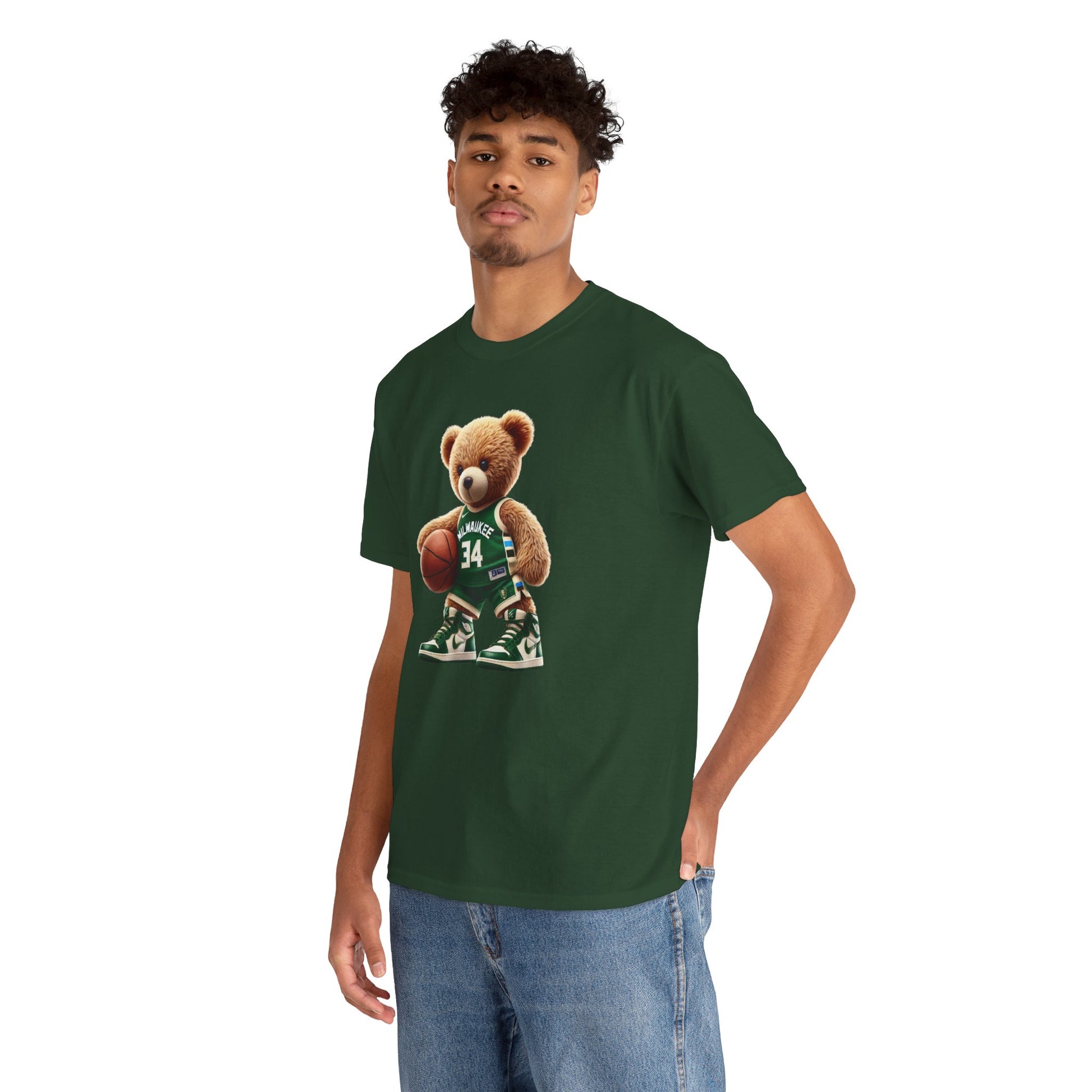 Milwaukee Bucks Teddy Bear Unisex Tee - Express Delivery available