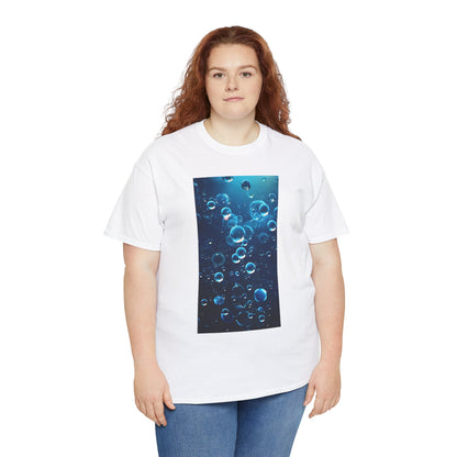 Trendy Women's Graphic "Ocean Bubbles" Tee